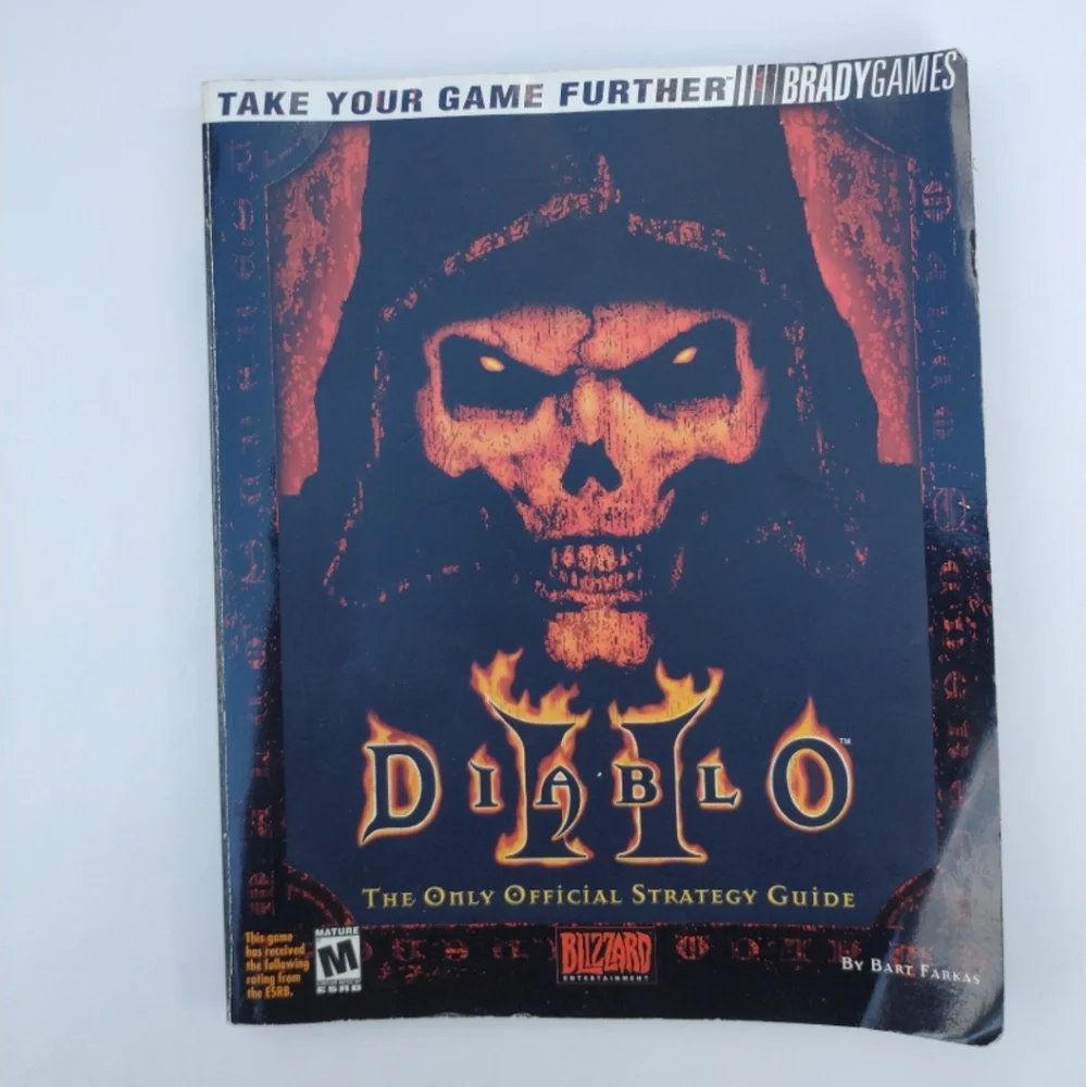 Diablo 2 PC Game Manual Book and Strategy Guide Book (no game included)